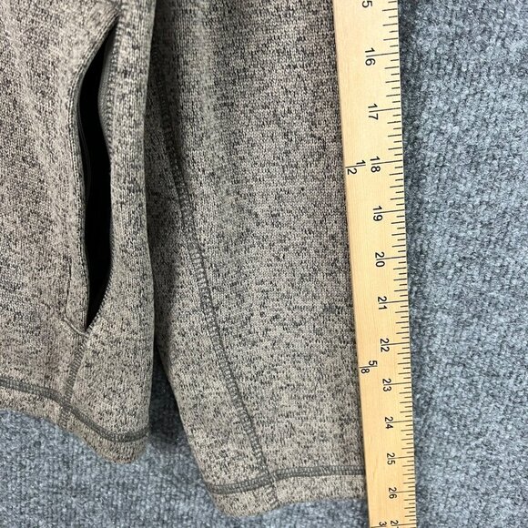 Eddie Bauer Snap T Pullover Fleece Jacket Mens Size L Brown Heather - Picture 6 of 9